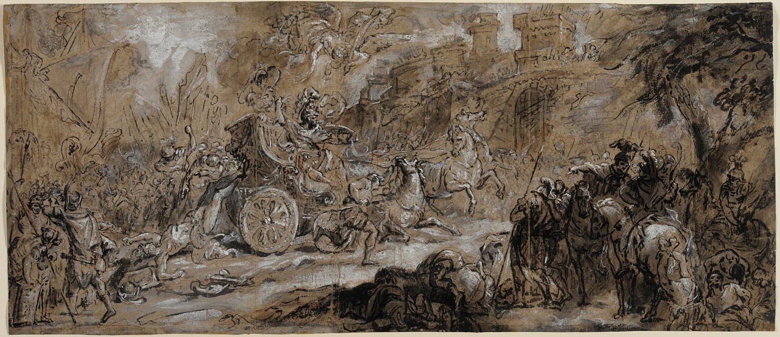 Joseph Parrocel - Achilles Dragging the Body of Hector