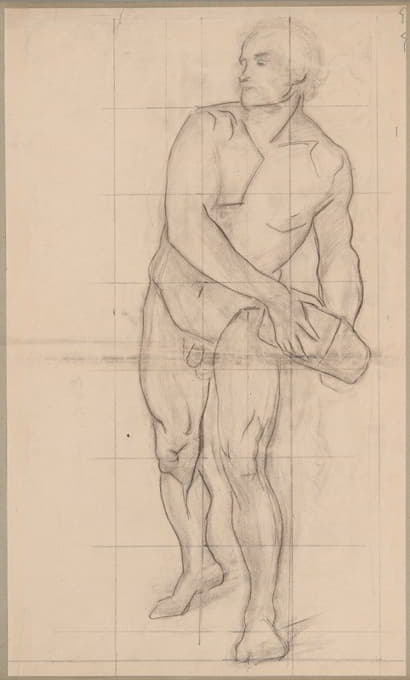 《圣马提亚烈士》中袭击者的裸体素描