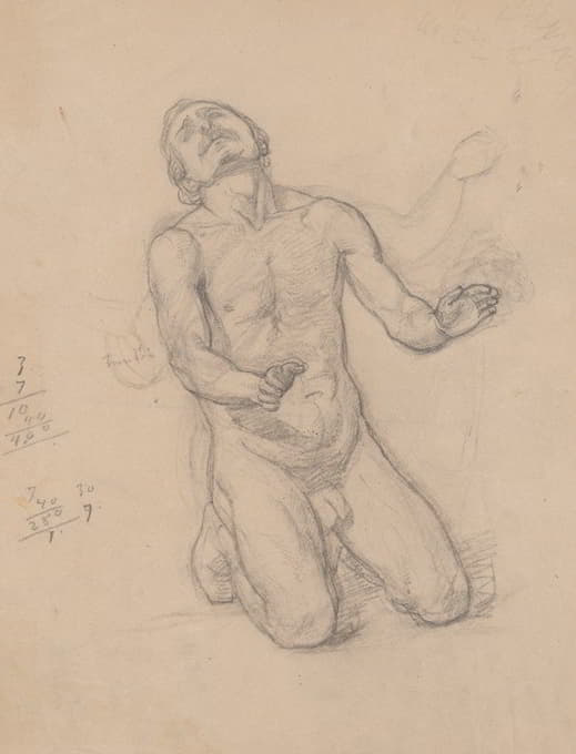 裸体习作到圣马提亚（St.马蒂亚斯）的画像到《圣马提亚的殉道》（Student of St.马蒂亚斯）