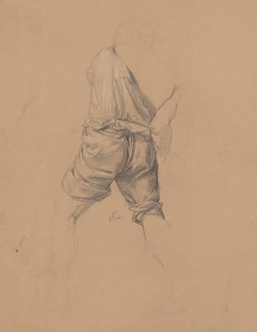 Józef Simmler - Study of clothing of the executioner to the painting ‘Martyrdom of St. Matthias’