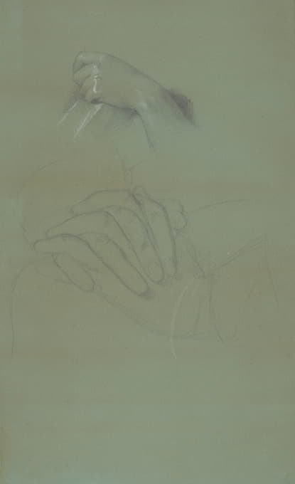 《巴巴拉•拉齐维之死》画中的手习作