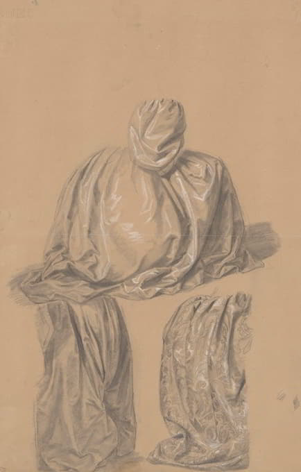 《西吉斯蒙德·奥古斯都的成长》绘画中服装褶皱的三个研究