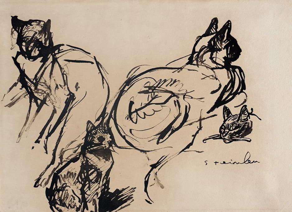 Théophile Alexandre Steinlen - Cats