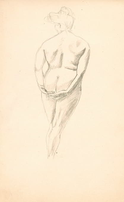 女人站在后面双手交叉放在屁股上的动作