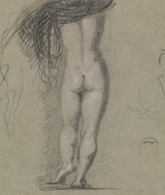 Benjamin Robert Haydon - Rear View Study of a Nude Figure