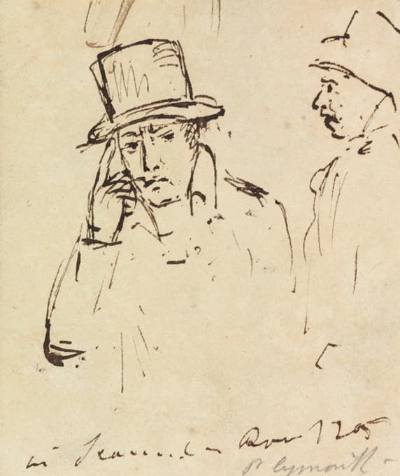 Benjamin Robert Haydon - Studies of Men with Hats
