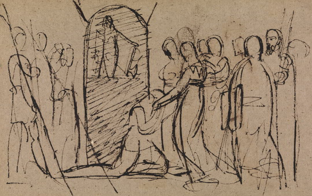 Benjamin Robert Haydon - Study of Mary, Queen of Scots, Going to Execution
