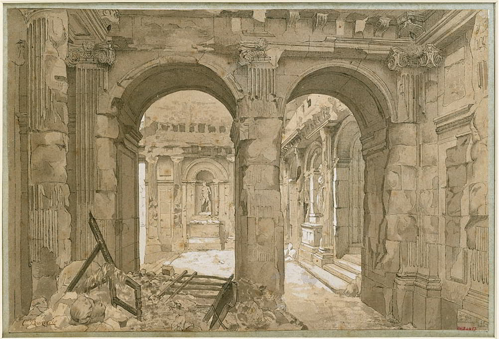 杜伊勒里的废墟，门廊。