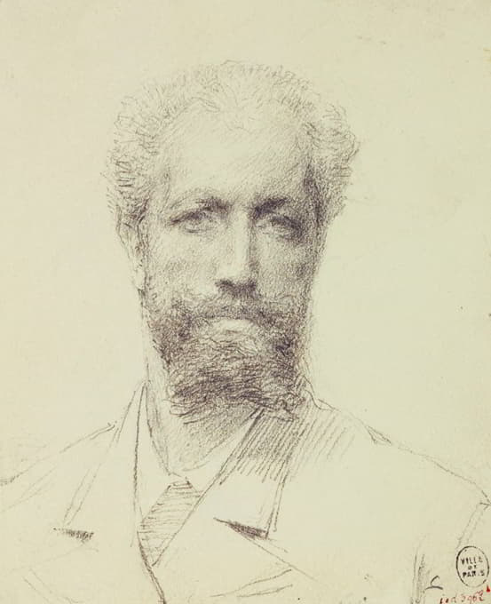 Jean Pierre Marcel Numa Briguiboul - Autoportrait de Briguiboul, peintre, sculpteur et amateur d’escrime