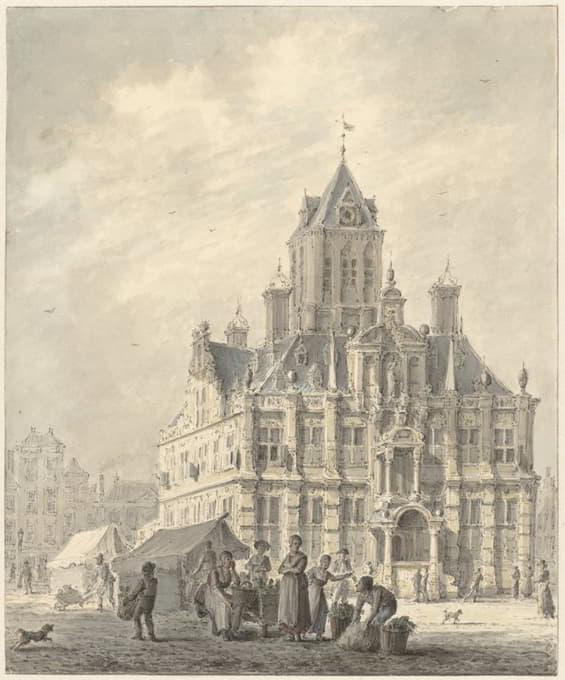 Johannes Jelgerhuis - Het stadhuis van Delft