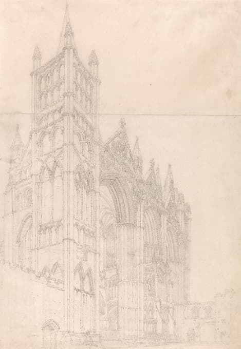 Thomas Girtin - Peterborough Cathedral, Cambridgeshire