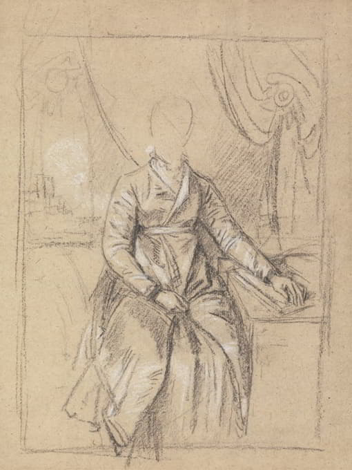Benjamin West - Costume Study for the Portrait of a Lady
