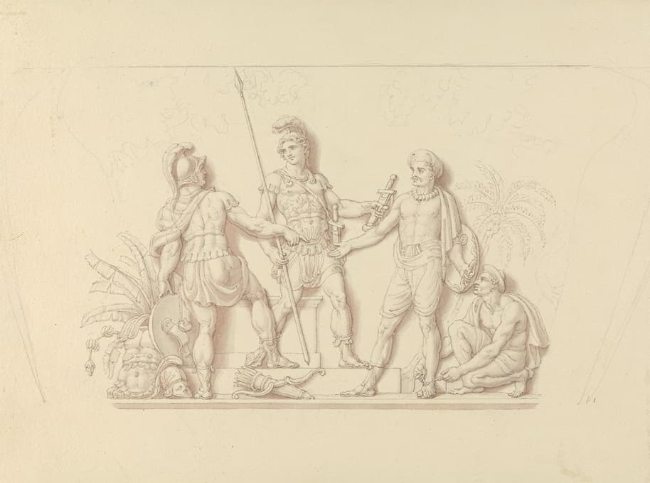 Edward Francis Burney - Putting Arms in Hands of the Indians