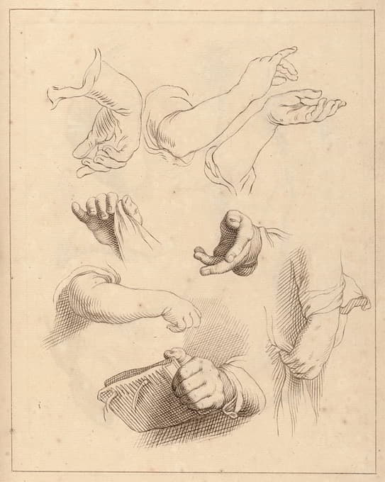 Hamlet Winstanley - Sketches of Hands.