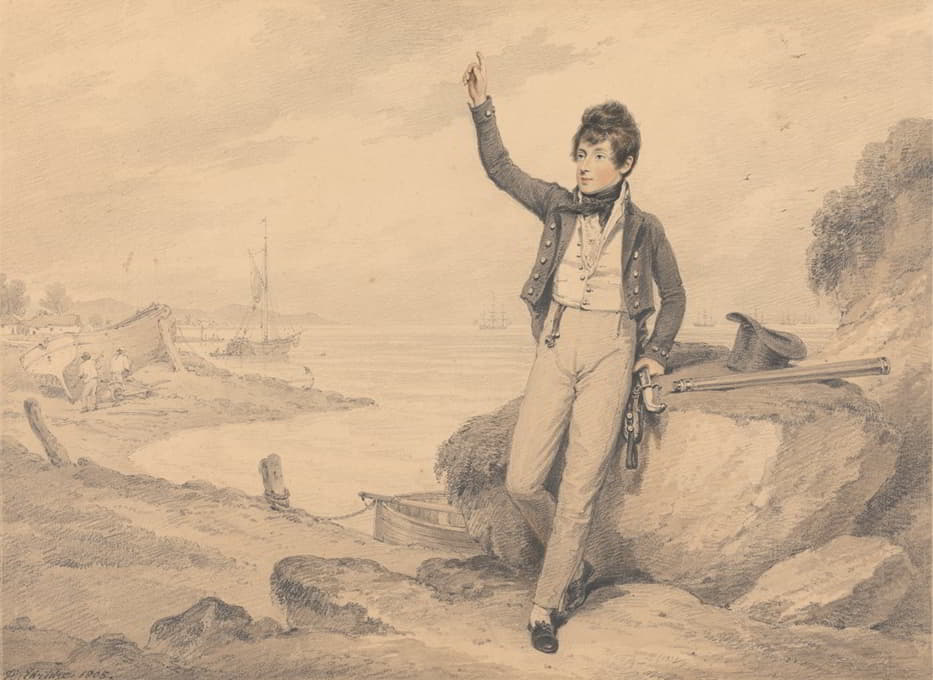 阁下。乔治·普赖斯·坎贝尔（1793-1858），海军军校生