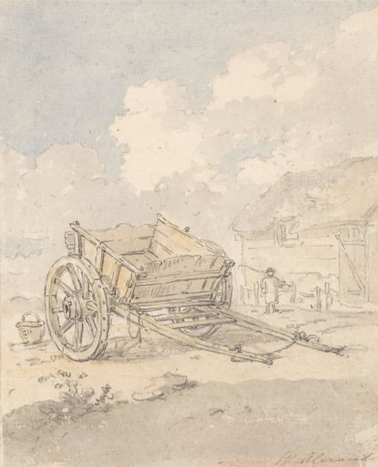 William Alexander - Study of a Farm Cart