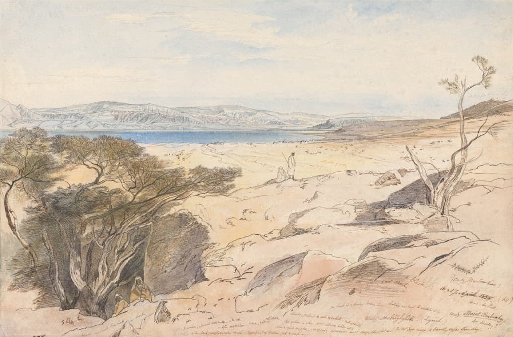 死海，1858年4月16日和17日