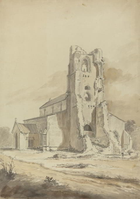 Hendrik Frans de Cort - Ruined Church