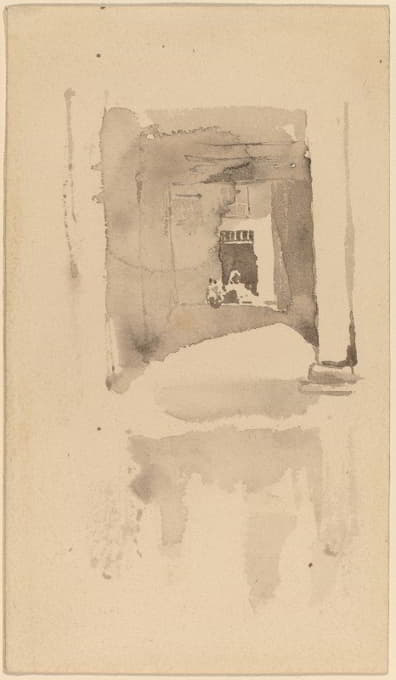 James Abbott McNeill Whistler - A Doorway in Ajaccio