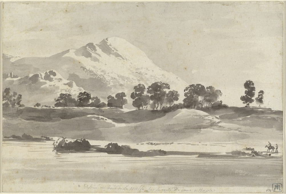 Jean-Jacques de Boissieu - Mount Cairo from across the Melfa River