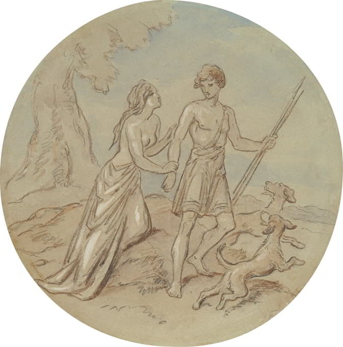 Hablot Knight Browne - Designs for a series of plates illustrating Venus and Adonis pl1
