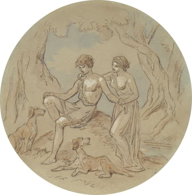 Hablot Knight Browne - Designs for a series of plates illustrating Venus and Adonis pl9