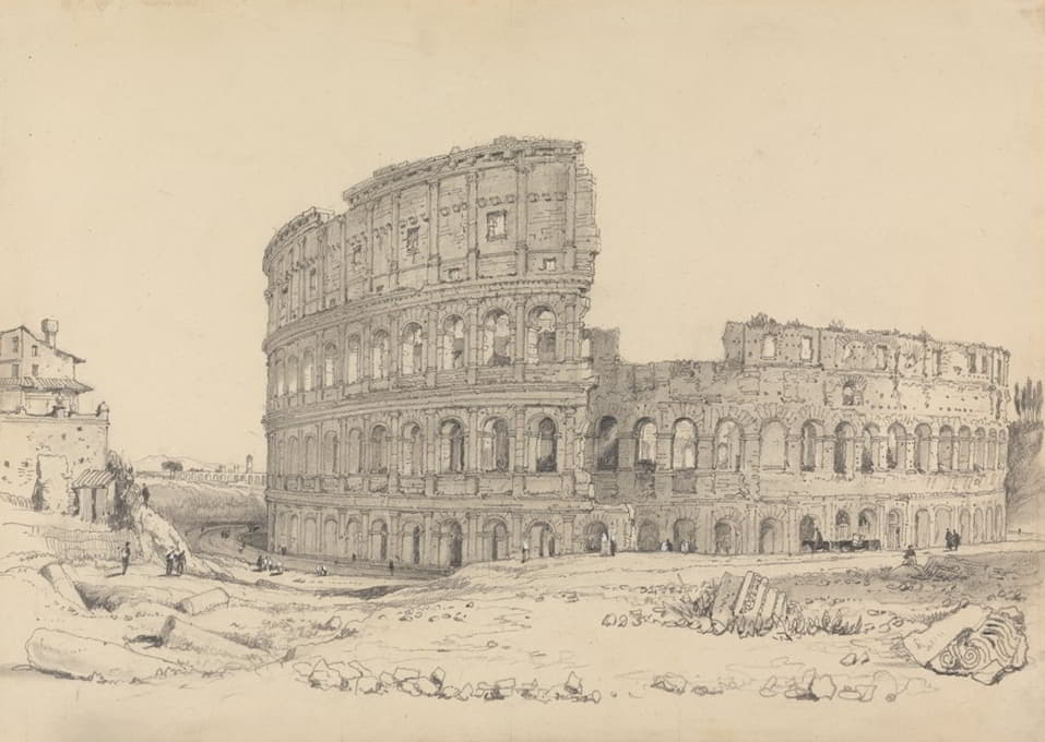 Samuel Prout - The Colosseum, Rome