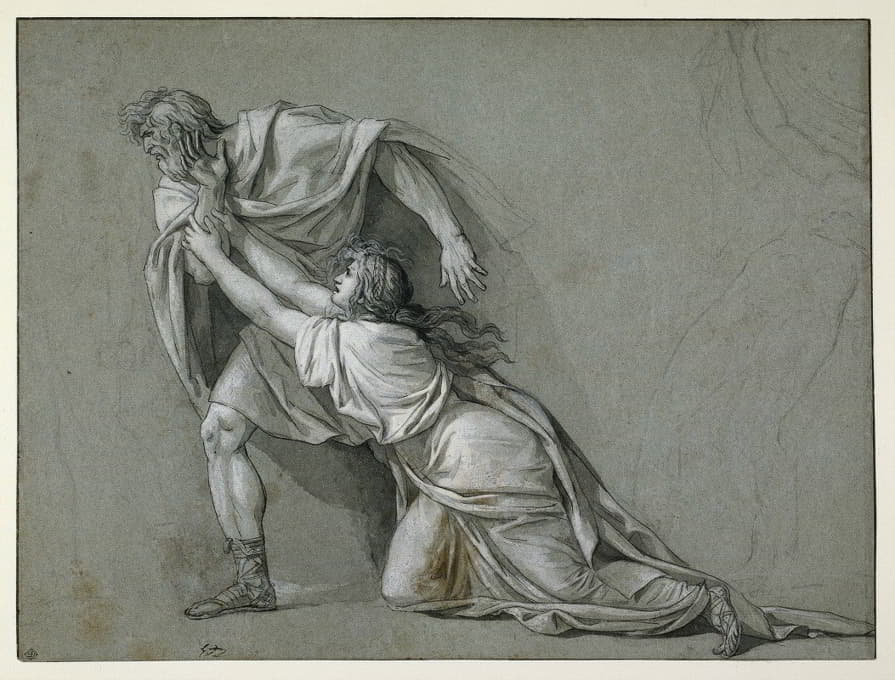 Jacques Louis David - The Departure of Marcus Attilius Regulus for Carthage
