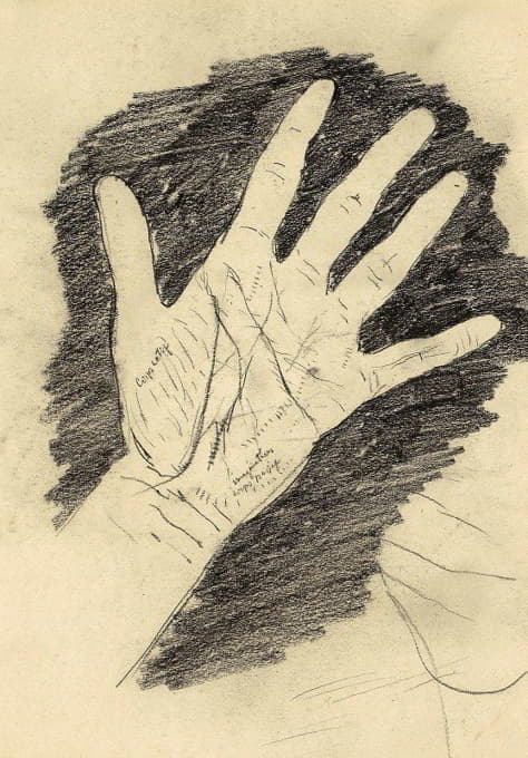 Willem Witsen - Hand met gespreide vingers