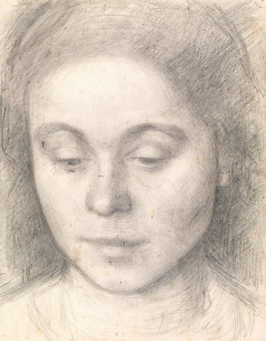 Vilhelm Hammershøi - Portrait of Ida, the Artist’s Wife