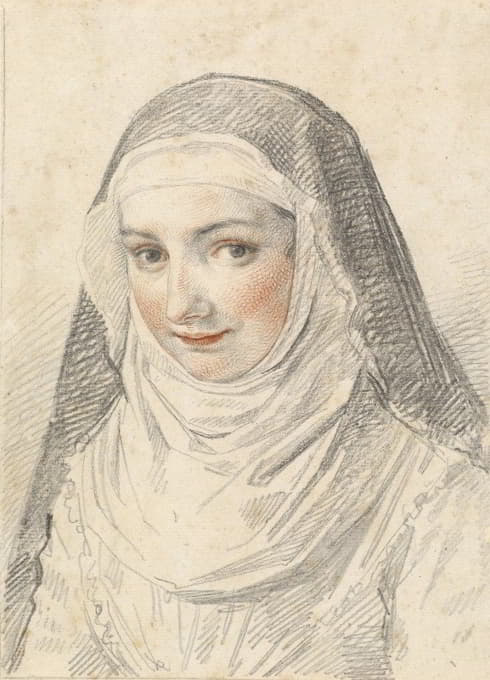 Claude Mellan - A Young Nun