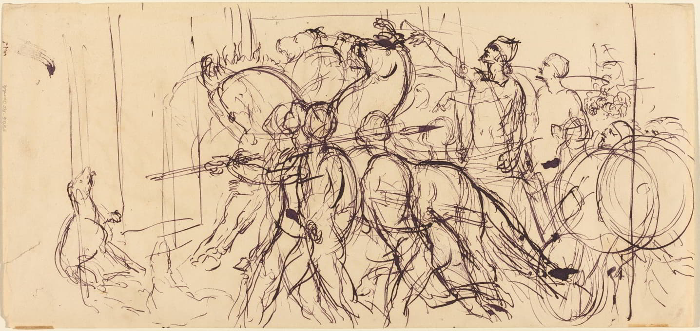 Eugène Delacroix - Charioteers
