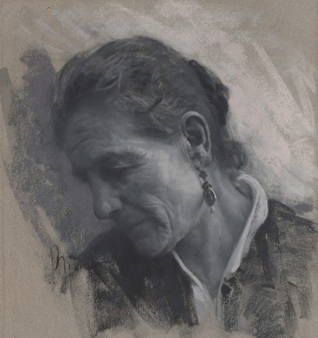 Francesco Paolo Michetti - Luisa Carmignani, the Artist’s Mother-in-Law