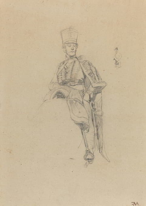 Ernest Meissonier - A French Hussar