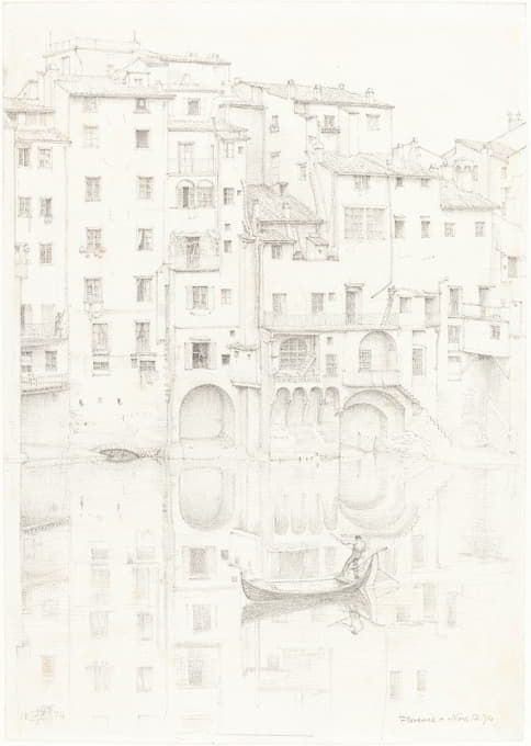 Edward John Poynter - A View of the Arno, Florence