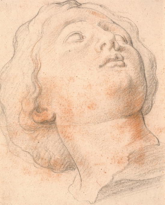 一名罗马妇女的头像，侧面四分之一转向右侧