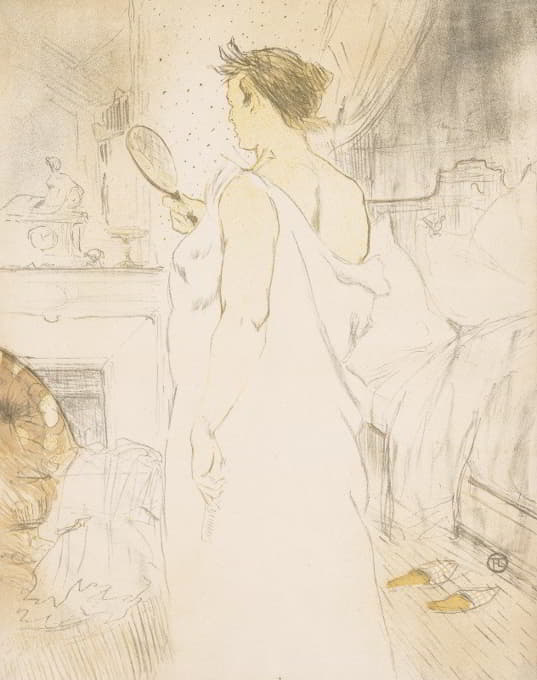 Henri de Toulouse-Lautrec - Elles: Woman with a Hand Mirror