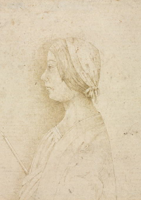 Anonymous - Profile of a Girl Holding a Candle