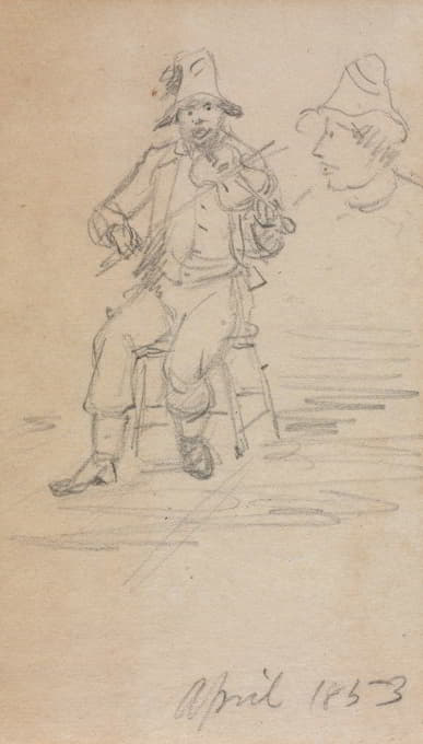 William Sidney Mount - The Fiddling Beggar