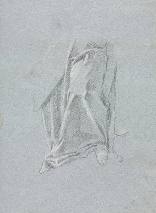 Francesco Lorenzi - Verona Sketchbook: Drapery with foot (page 83)