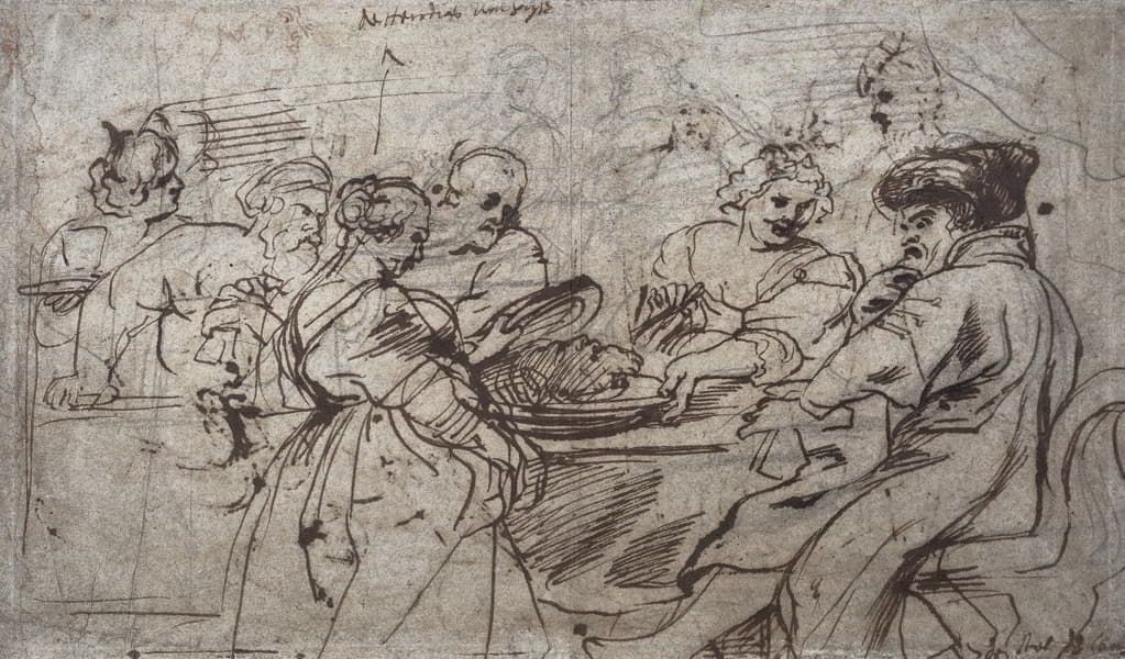 Peter Paul Rubens - The Feast of Herod (recto)