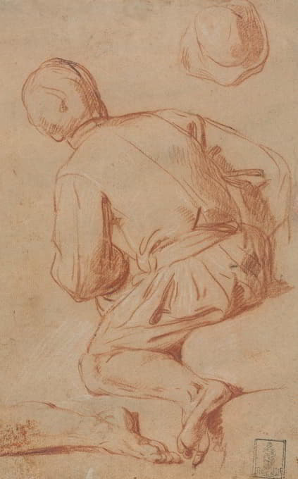 Carlo Vimercati - Rear View of Seated Man