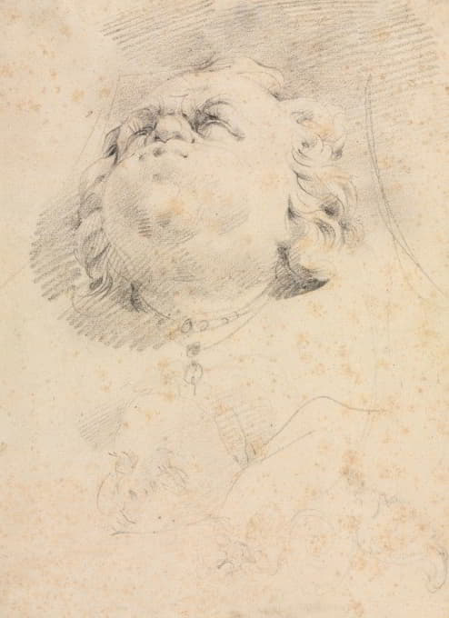 Giambologna尼普顿喷泉后的头部草图