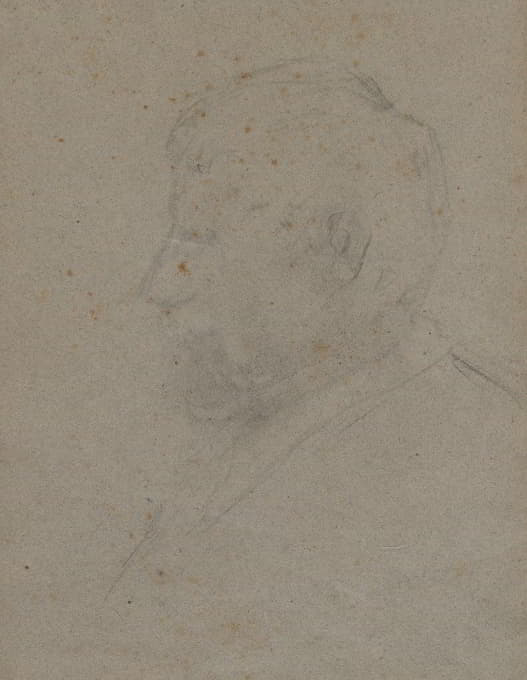 Paul Gauguin - Profile Bust of a Man (verso)