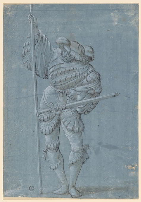 Hans Rudolf Manuel - Standing warrior with a spear