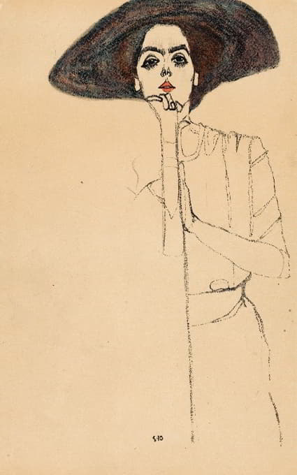 Egon Schiele - Frauenbildnis II