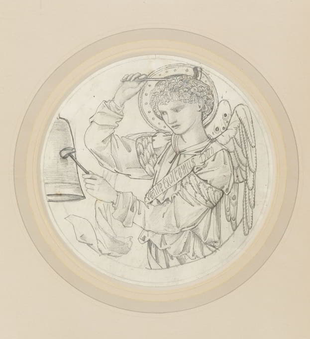 Sir Edward Coley Burne-Jones - Angel Playing on Bells III