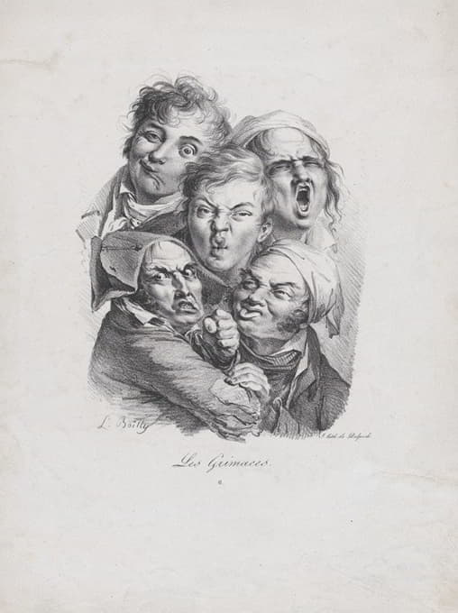 Louis Léopold Boilly - The Grimaces