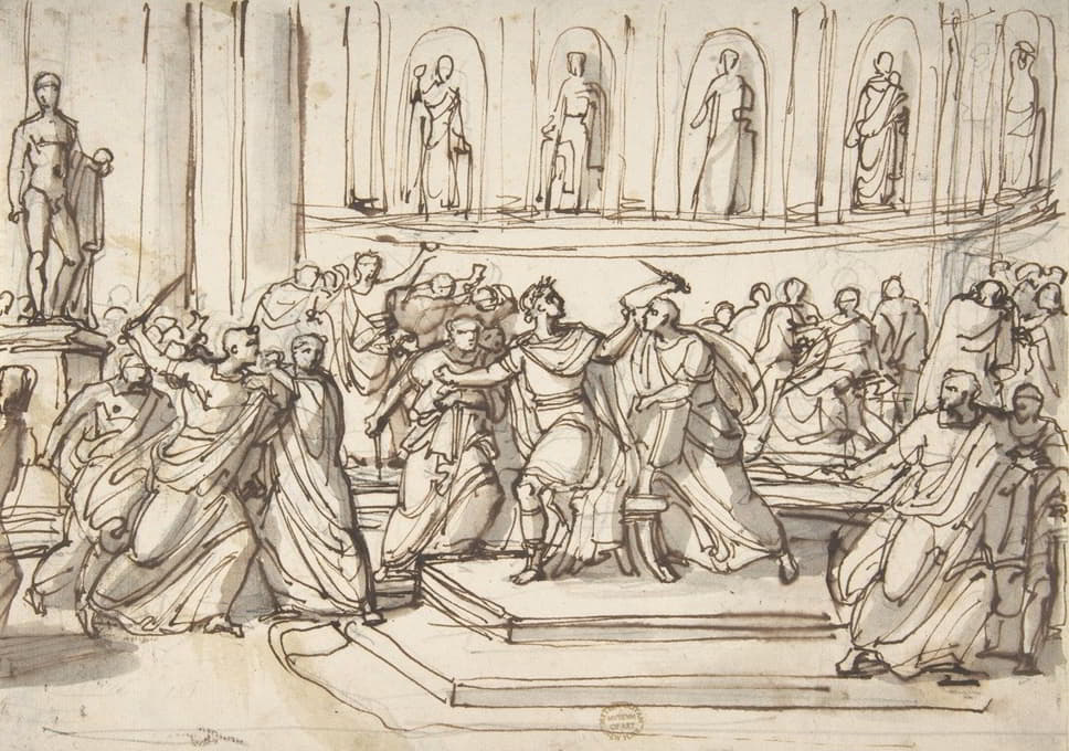 Vincenzo Camuccini - Assassination of Julius Caesar