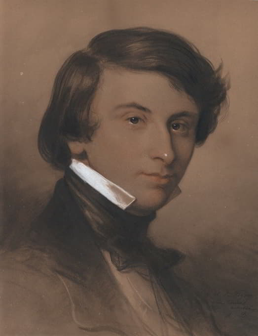 Achille Devéria - Portrait of Alfred-Victor, Comte de Vigny (1797‒1863)